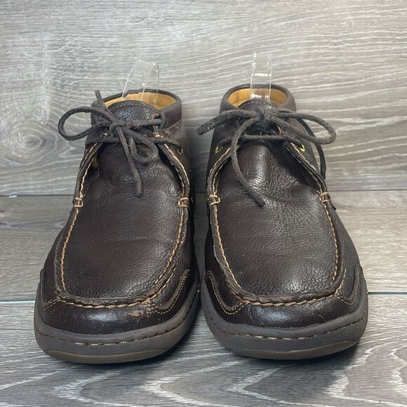 Sperry Top Sider Gold Cup Men’s Sz 11.5M Soft Dark Brown Leather Lace Up Chukka - Picture 2 of 11